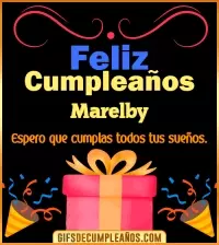 GIF Mensaje de cumpleaños Marelby